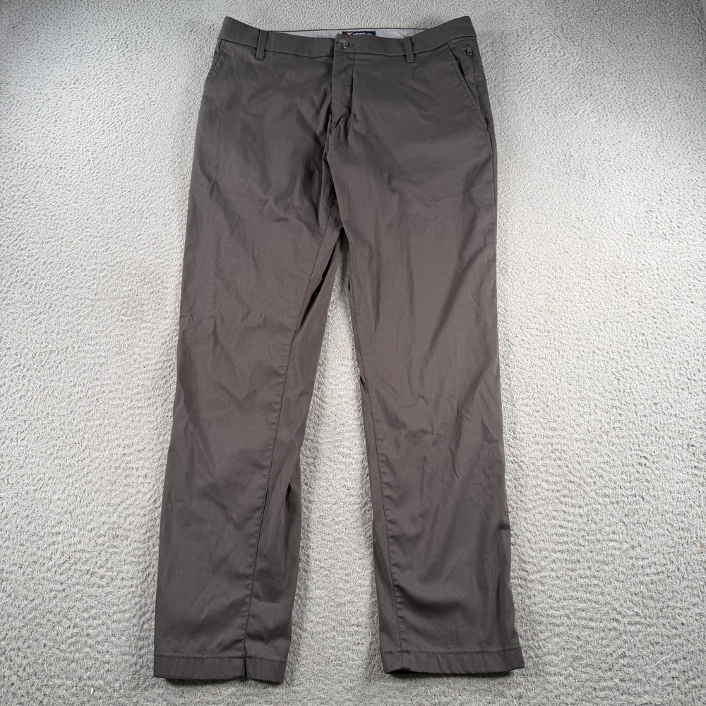 Birddogs Pants Mens 32x29 Gray Performance Chino Stretch Unlined Zip Pocket